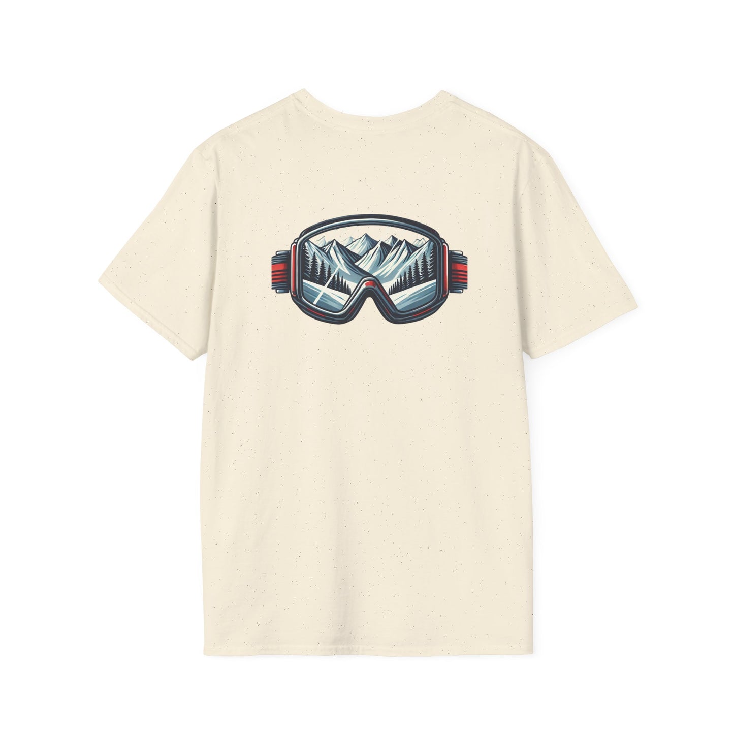 Blue and Red Snowboarding Goggles