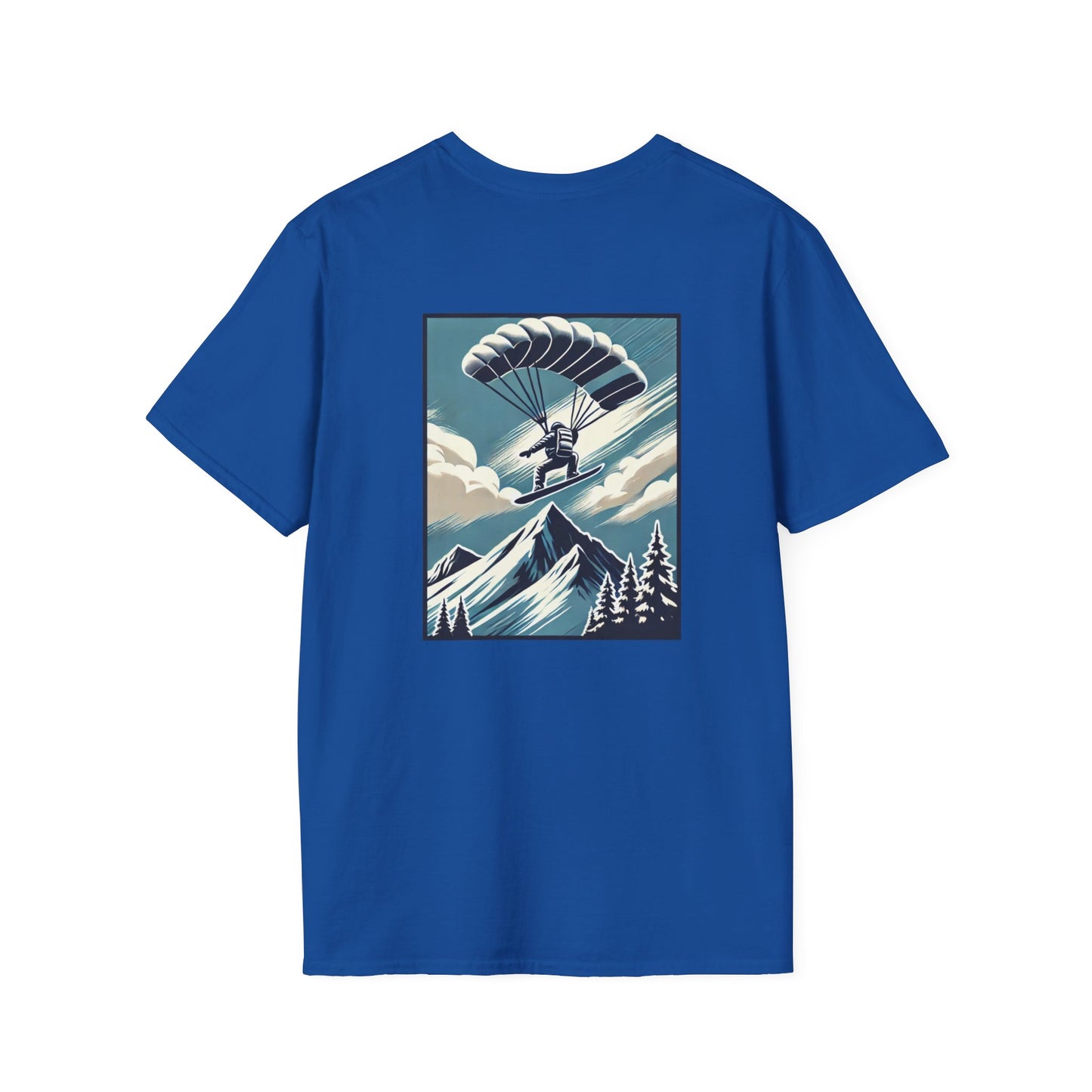 Snowboarder with Parachute