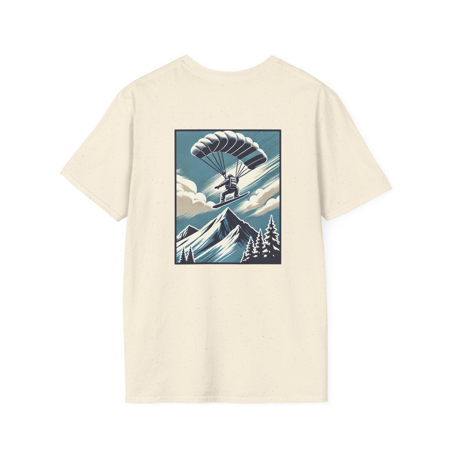 Snowboarder with Parachute