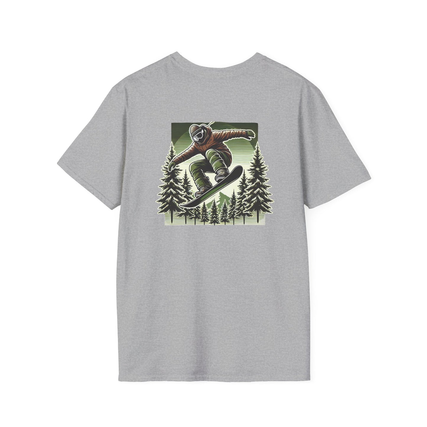 Snowboarder with Trees T-Shirt
