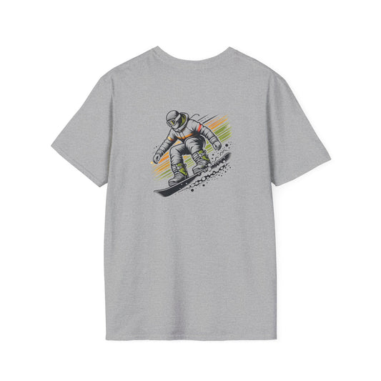 Orange and Green Snowboarder