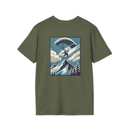 Snowboarder with Parachute