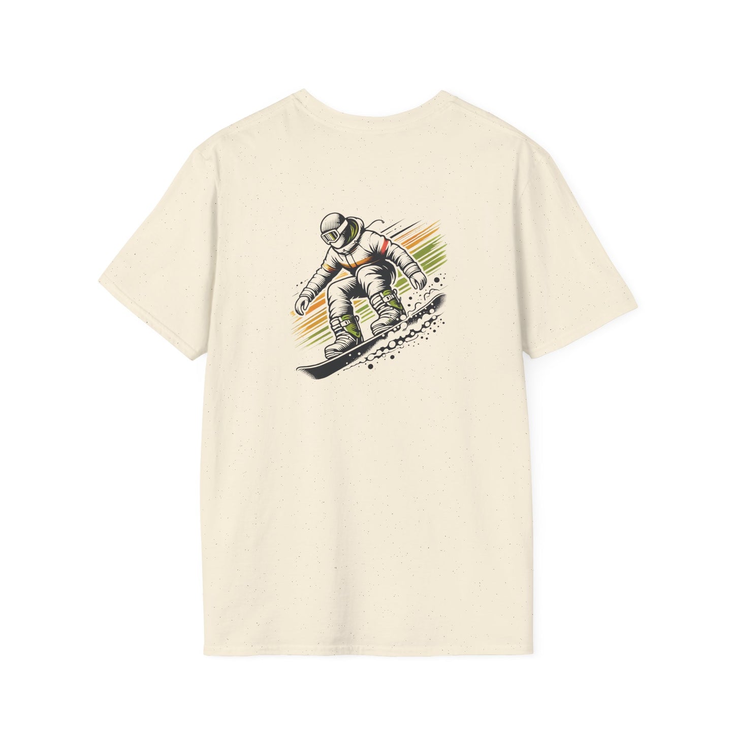 Orange and Green Snowboarder