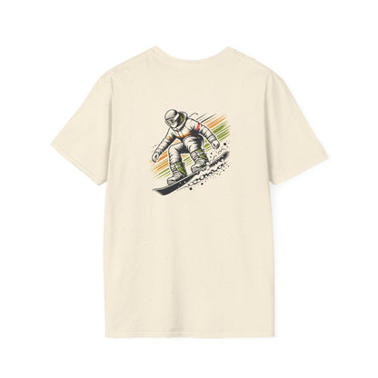 Orange and Green Snowboarder