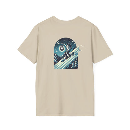 Snowboarder with Lantern