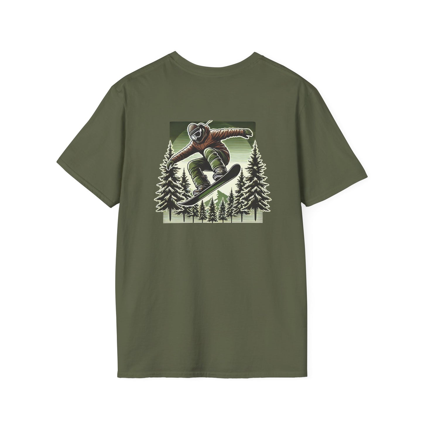 Snowboarder with Trees T-Shirt