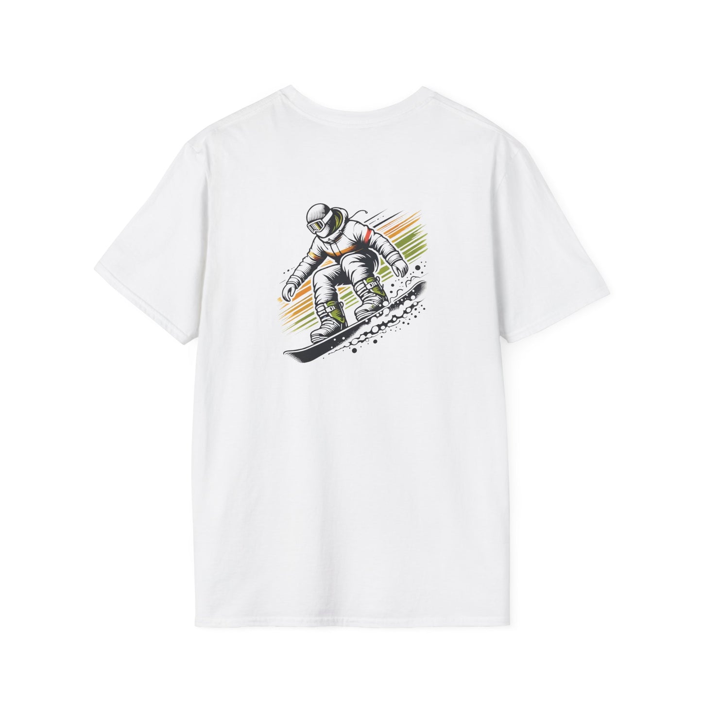 Orange and Green Snowboarder