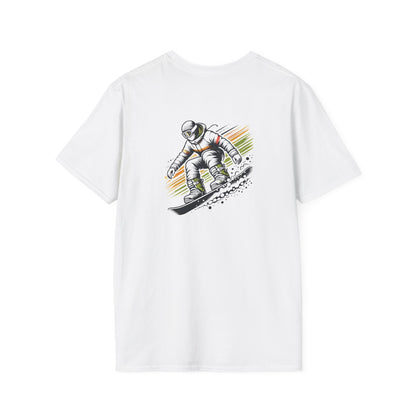 Orange and Green Snowboarder