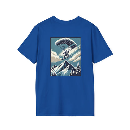 Snowboarder with Parachute