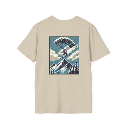 Snowboarder with Parachute
