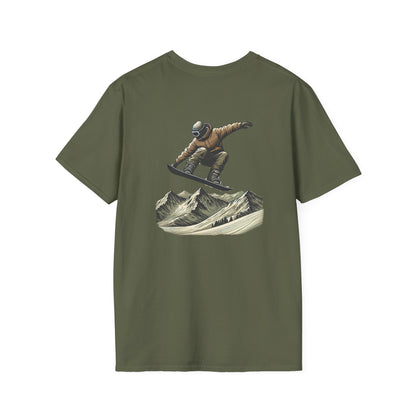 Snowboarder Mountain Grab T-Shirt
