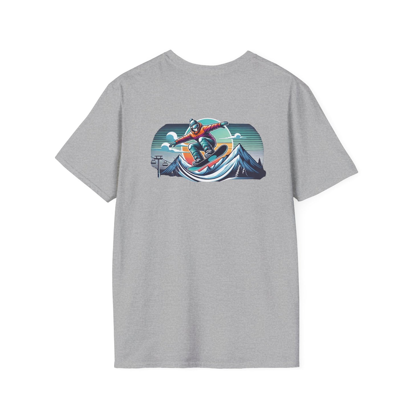 Snowboarder with Clouds