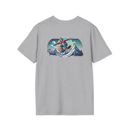 Snowboarder with Clouds