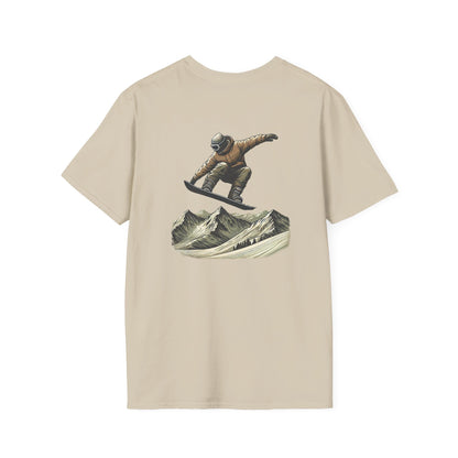 Snowboarder Mountain Grab T-Shirt