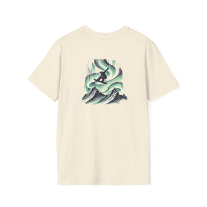 Snowboarding During Northern Lights