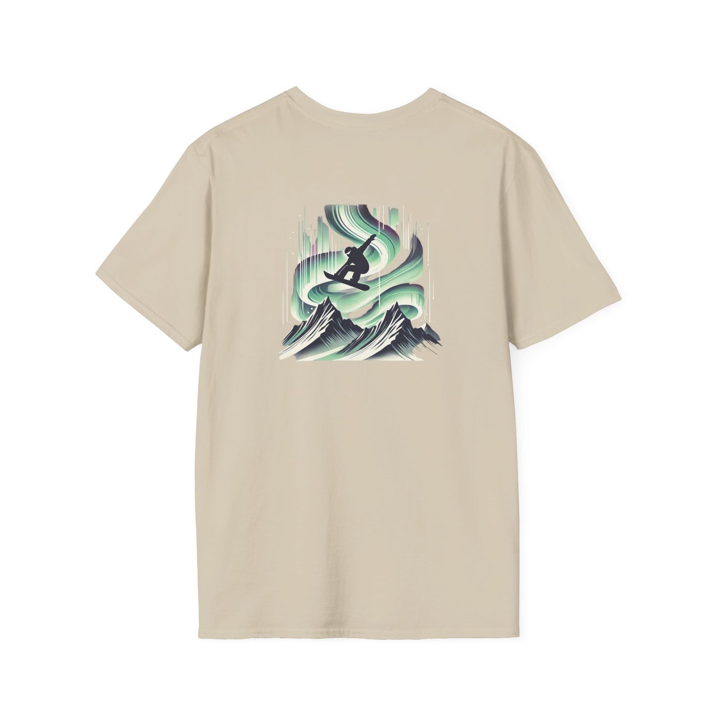 Snowboarding During Northern Lights