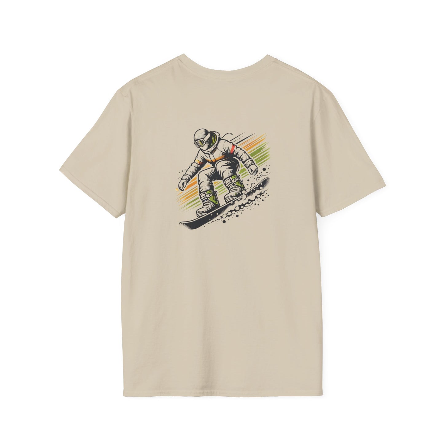 Orange and Green Snowboarder