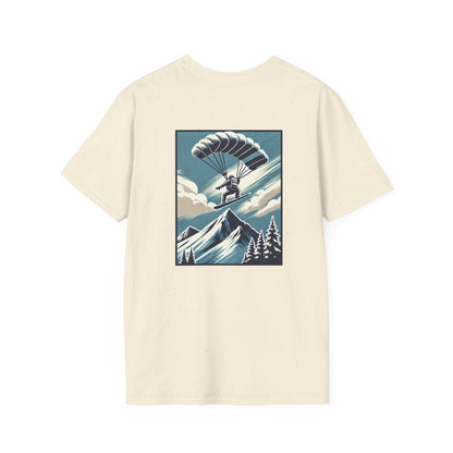 Snowboarder with Parachute