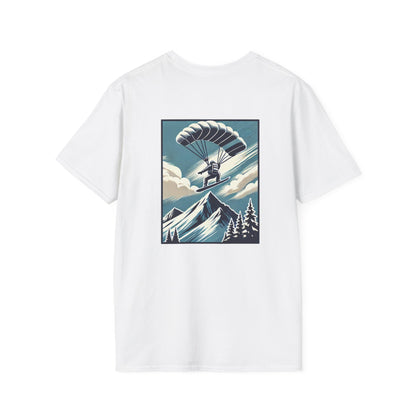 Snowboarder with Parachute